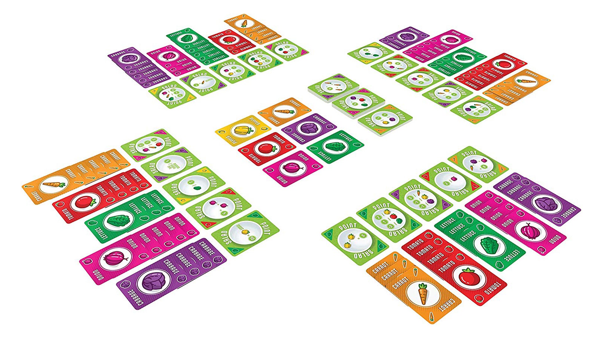 Point Salad board game layout